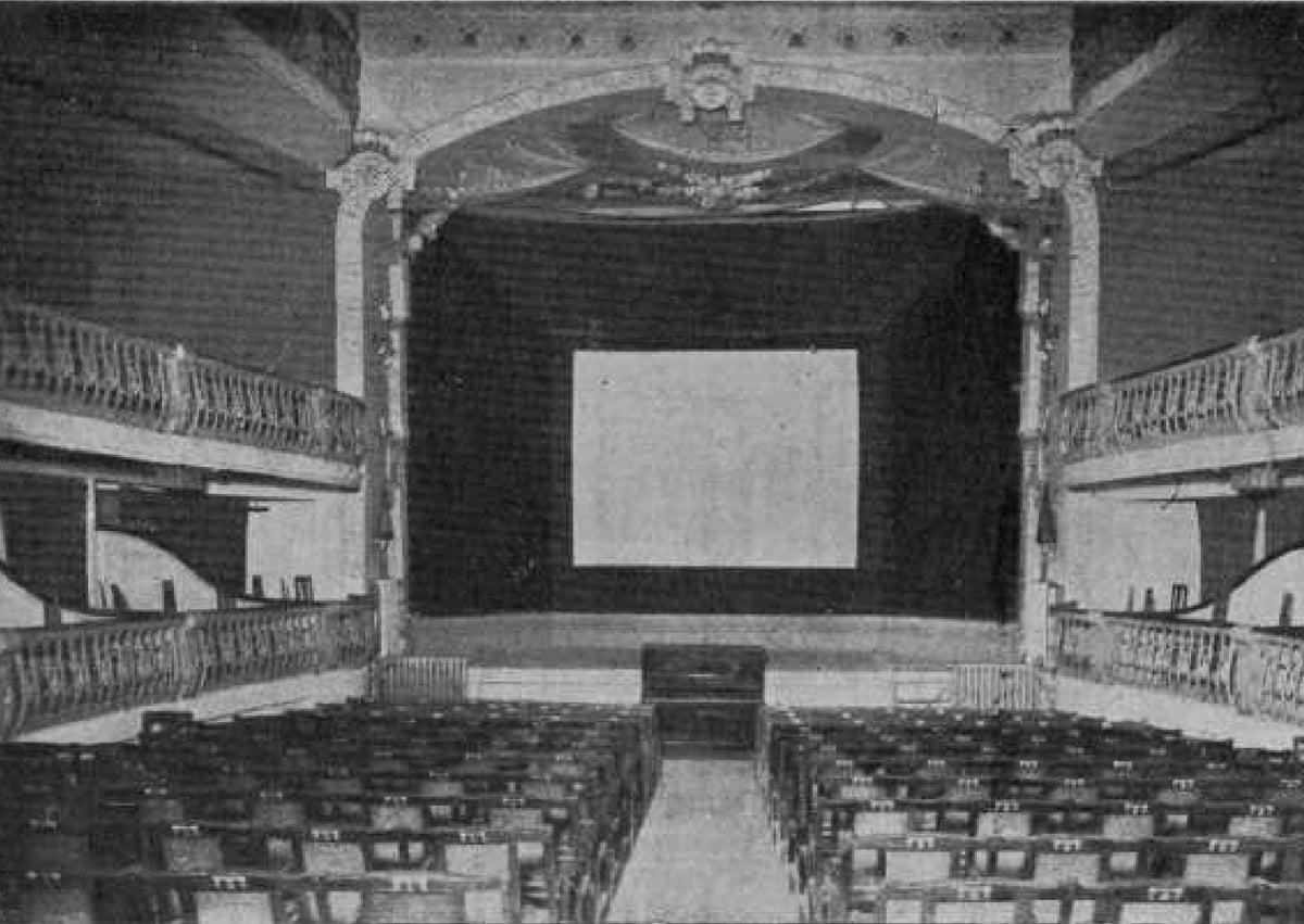 Imagen secundaria 1 - Arriba, militantes de la UP vallisoletana celebrando el quinto aniversario de la Dictadura en Madrid. Abajo, salón del Cine Hispania, y Primo de Rivera saludando a la UP de Medina del Campo.