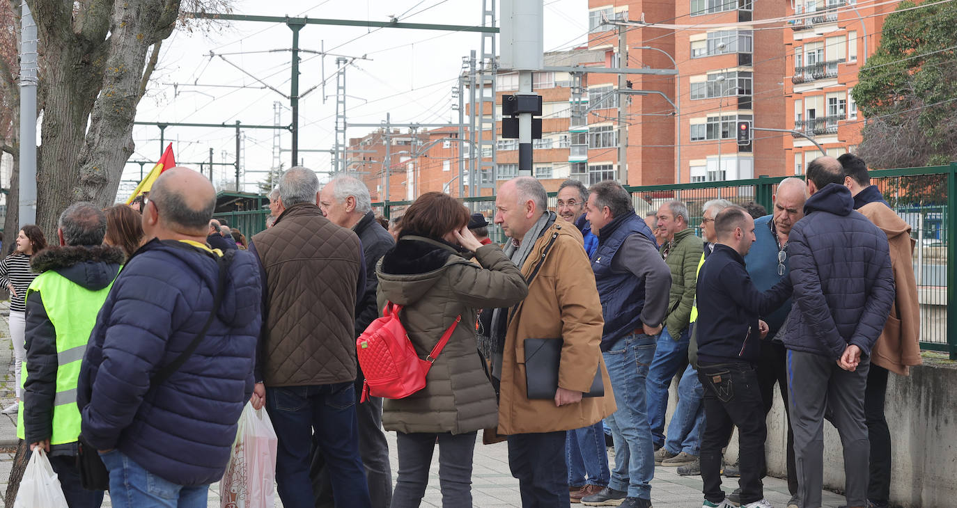 El centro de la ciudad de Palencia, tomado por los tractores