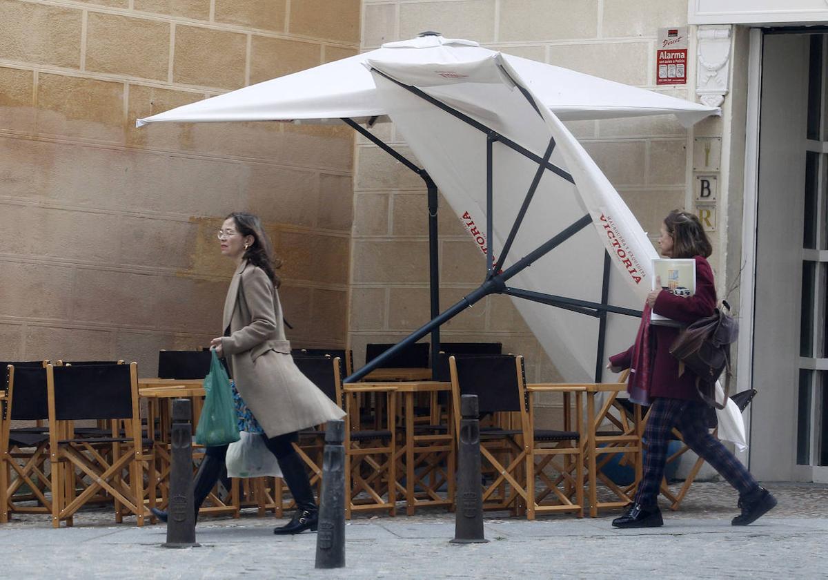 Los estragos del viento, en imágenes