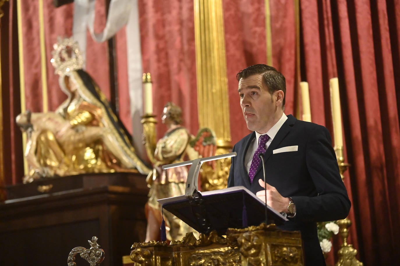 Las imágenes del pregón en la iglesia de San Quirce