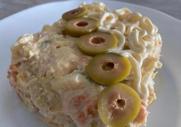 Ensaladilla rusa con mayonesa casera