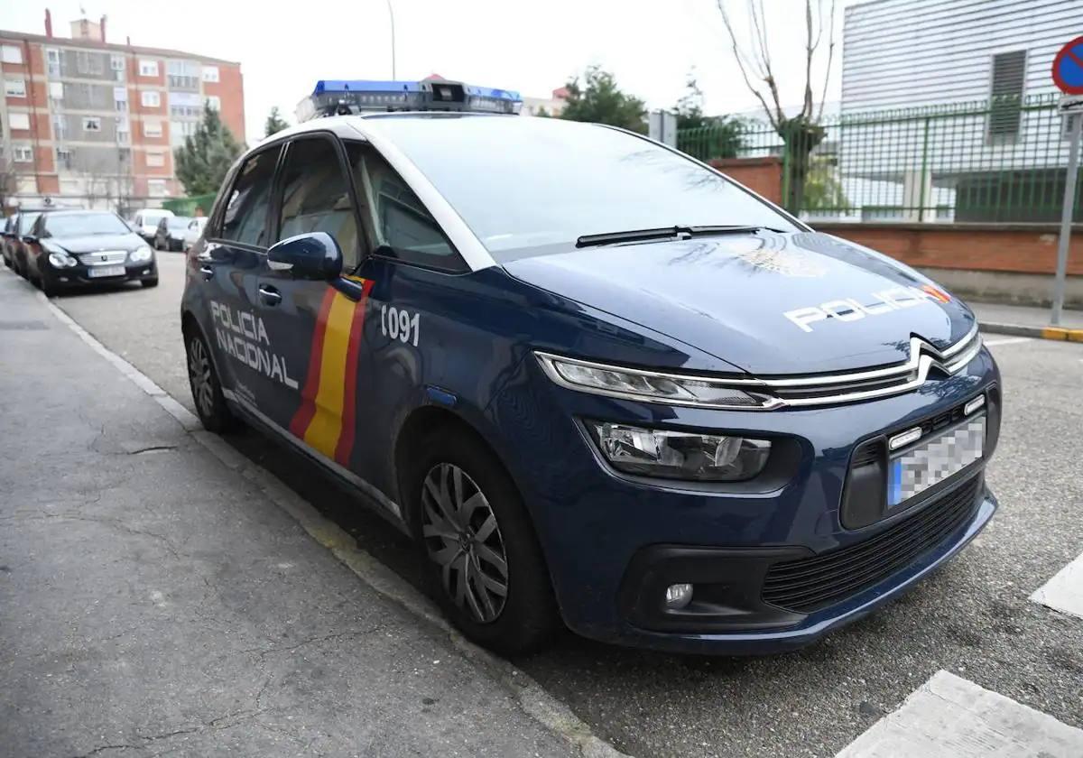 Un coche de la Policía Nacional de Valladolid.