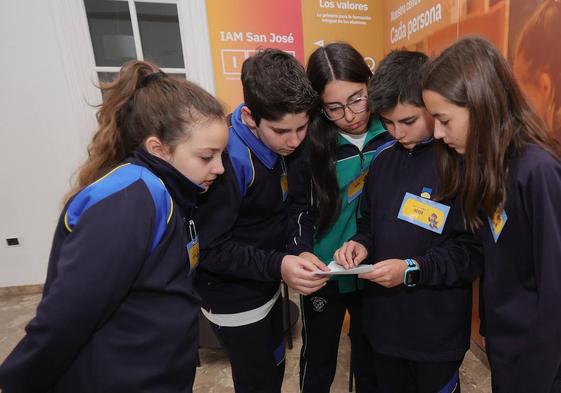 Un grupo de alumnos de las Josefinas participantes en el proyecto.