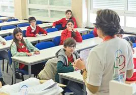 Primera olimpiada de religión en la escuela Fray Luis de León