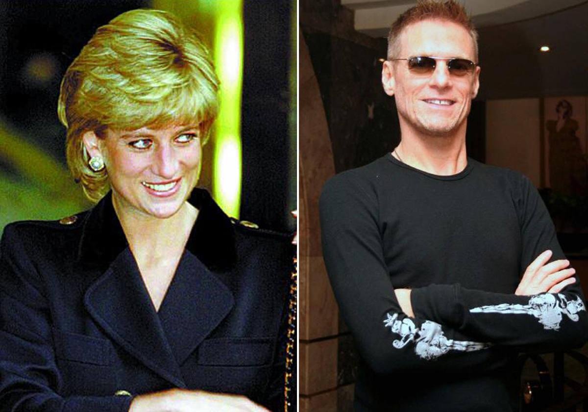 Lady Di y el cantante Bryan Adams.