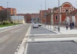 Una de las nuevas calles del barrio de los Cuarteles.