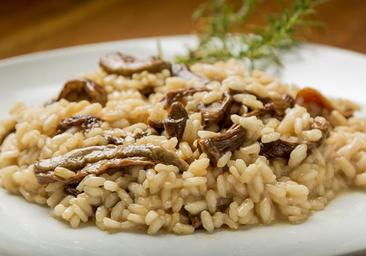 Risotto de setas, un arroz vegetariano de sabor intenso