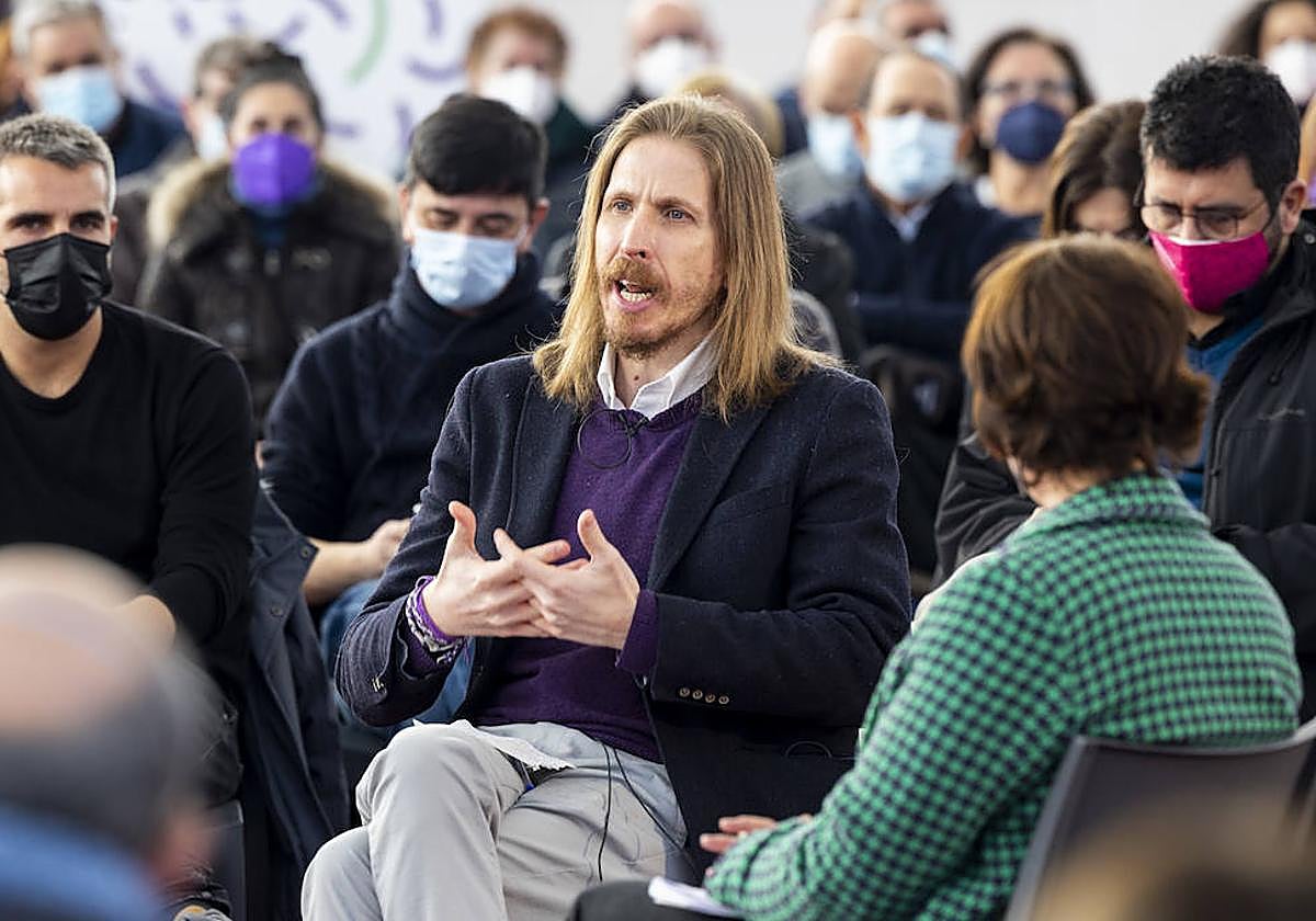 Pablo Fernández en un acto de Podemos.