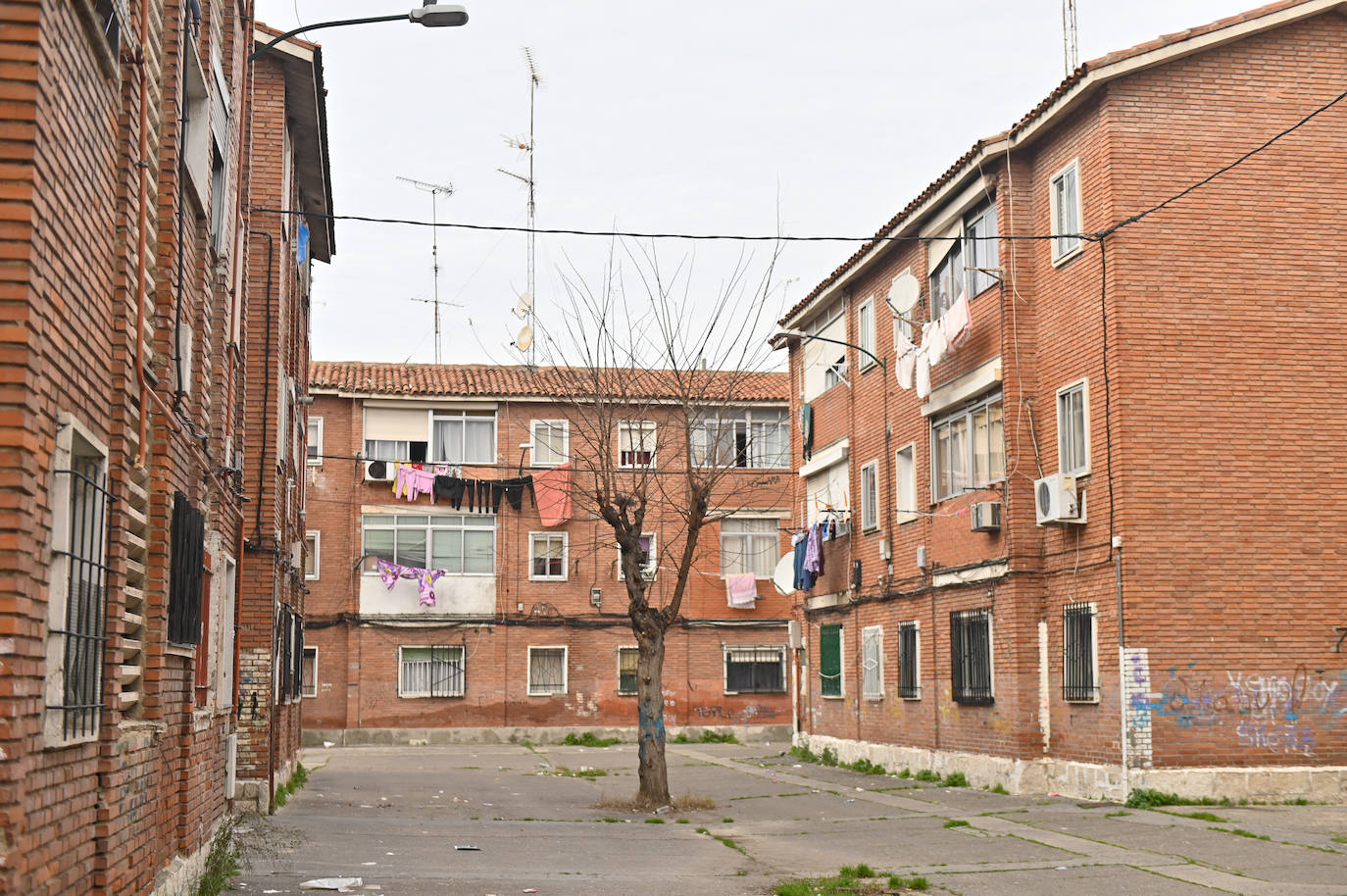 Las imágenes de las humedades y malas condiciones en el barrio de Las Viudas