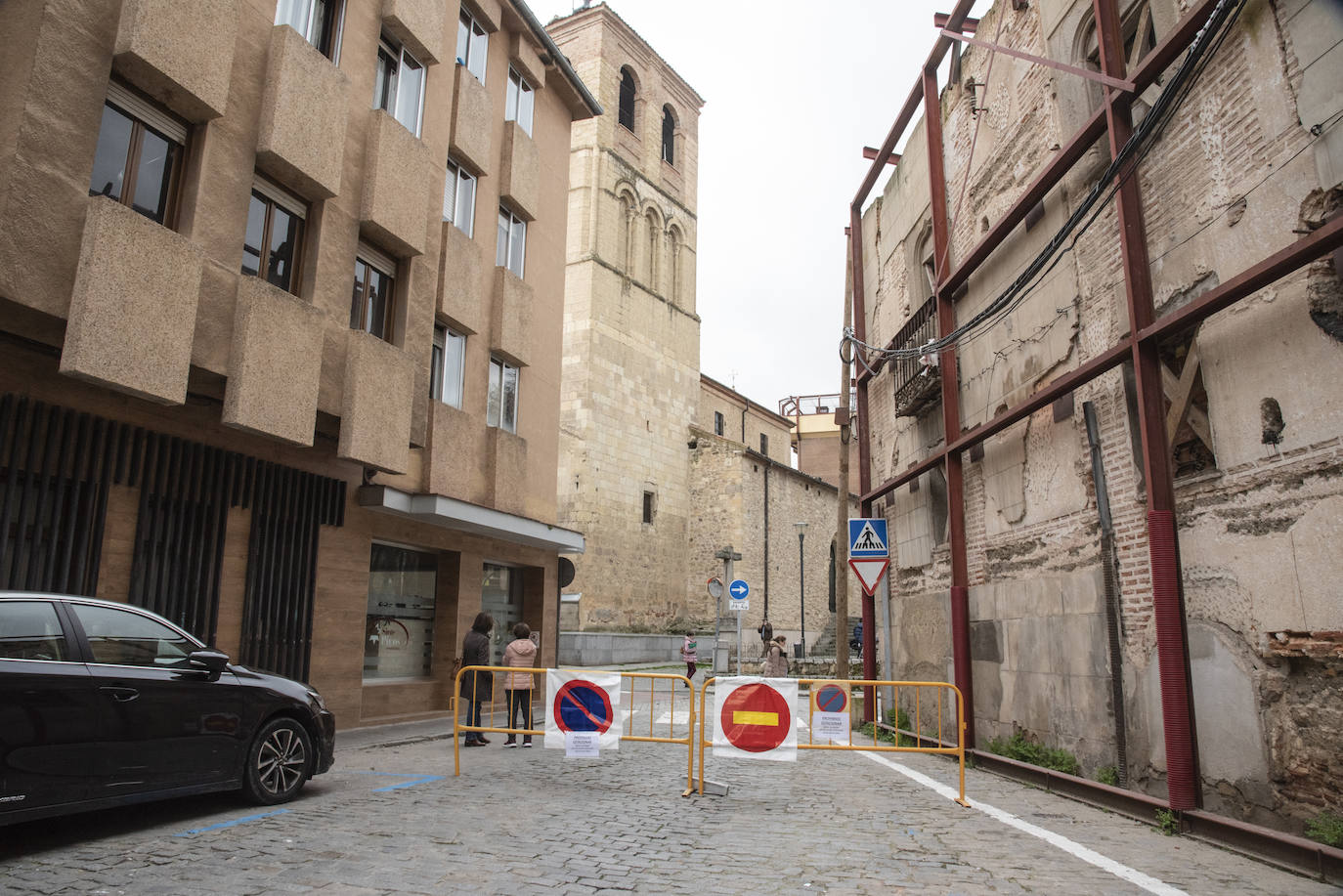 El inicio de las obras de Blanca de Silos, en imágenes
