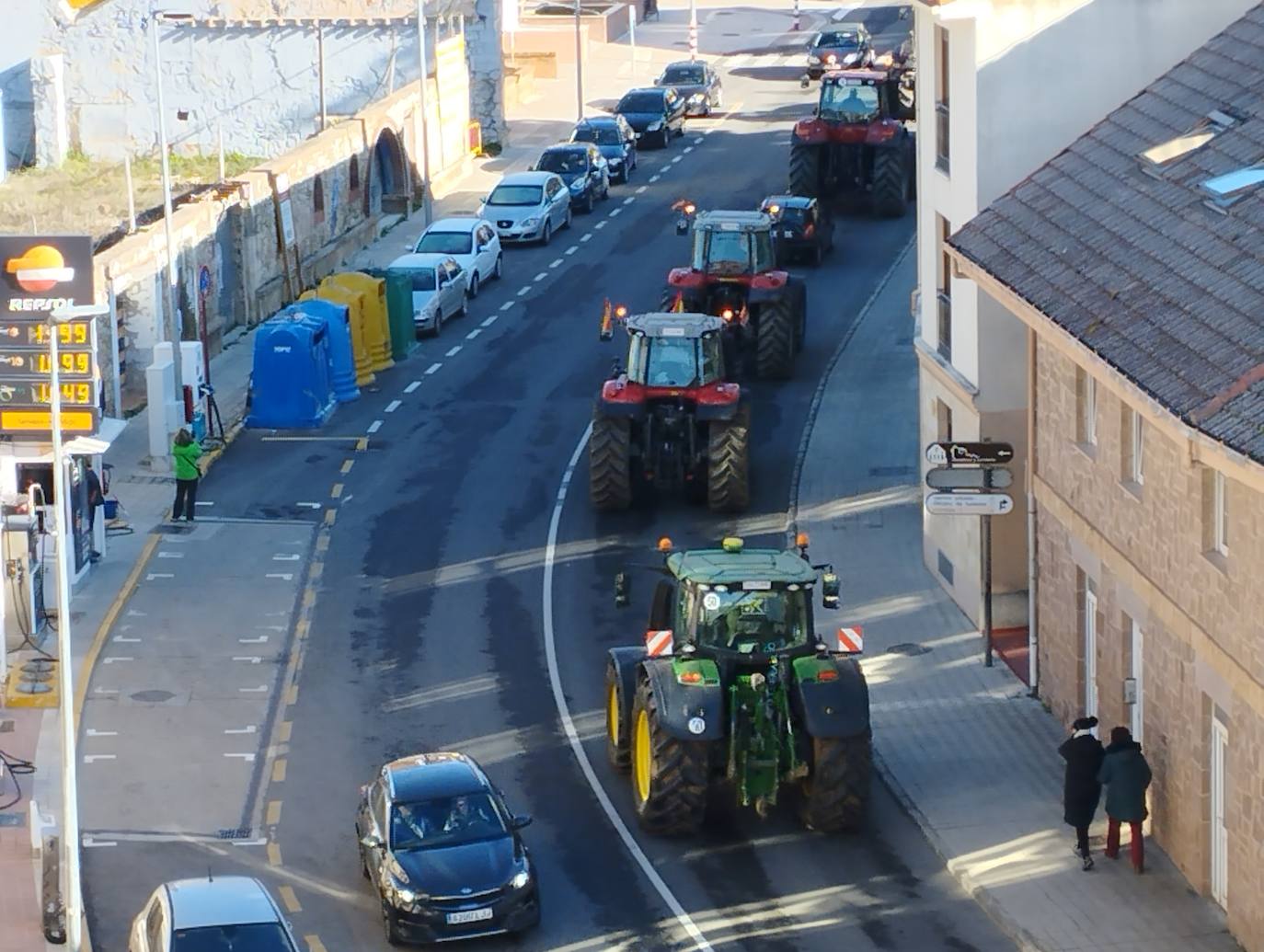 Nueva protesta de tractores en Aguilar