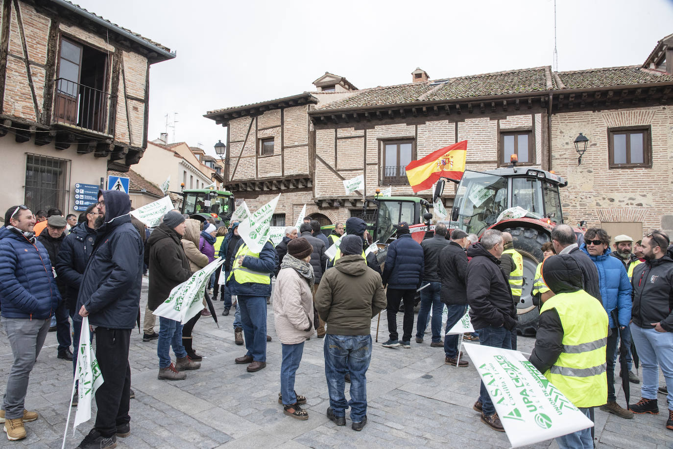 Manifestación de agricultores y ganaderos en Segovia