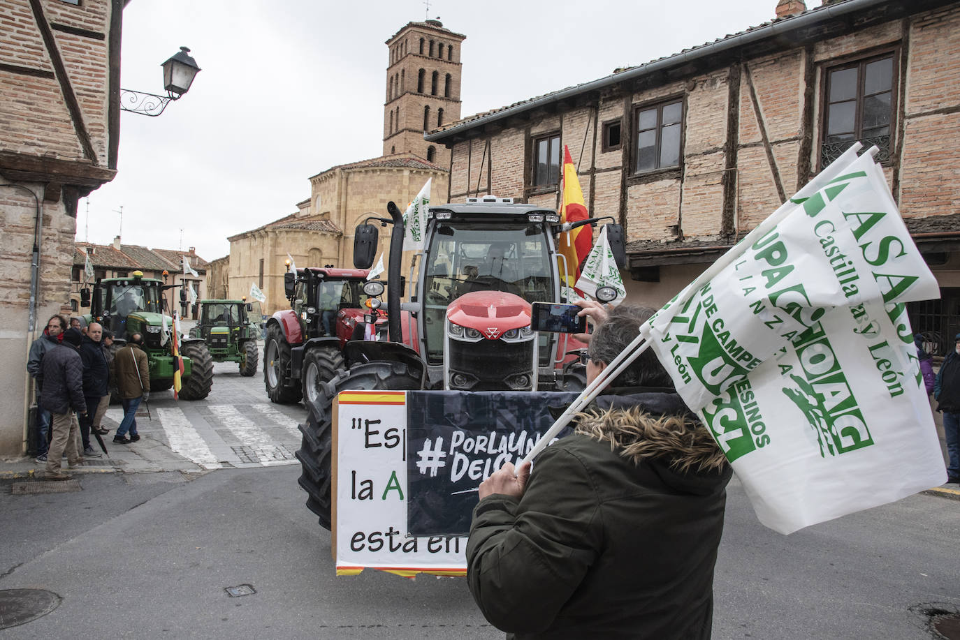 Manifestación de agricultores y ganaderos en Segovia