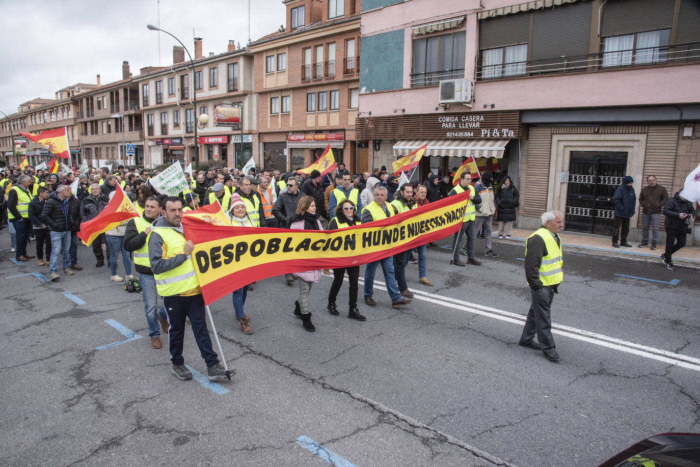 Manifestación de agricultores y ganaderos en Segovia