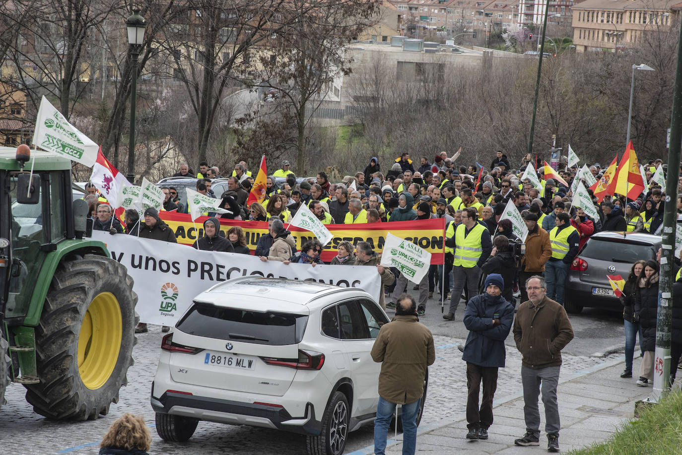 Manifestación de agricultores y ganaderos en Segovia