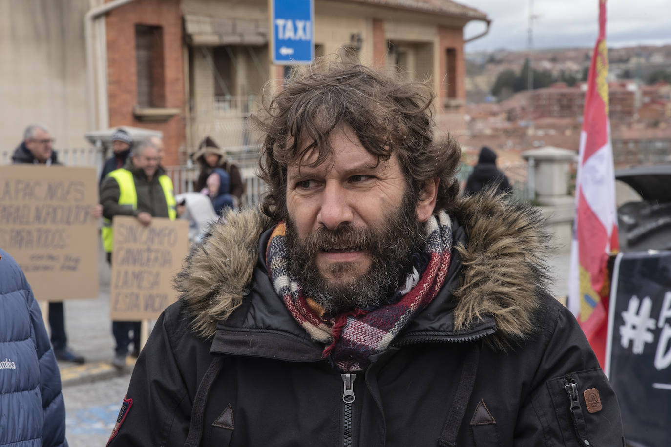 Manifestación de agricultores y ganaderos en Segovia