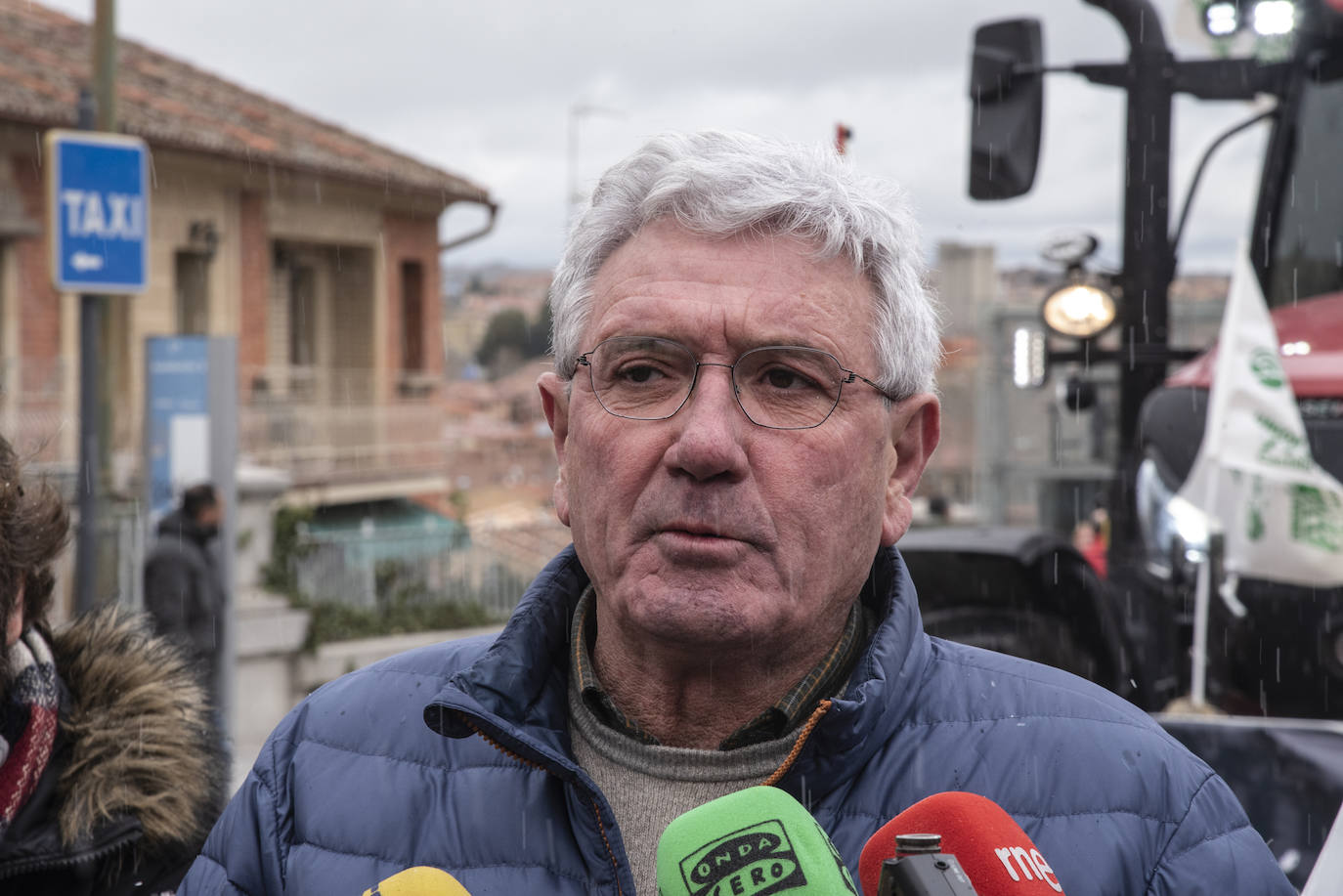 Manifestación de agricultores y ganaderos en Segovia