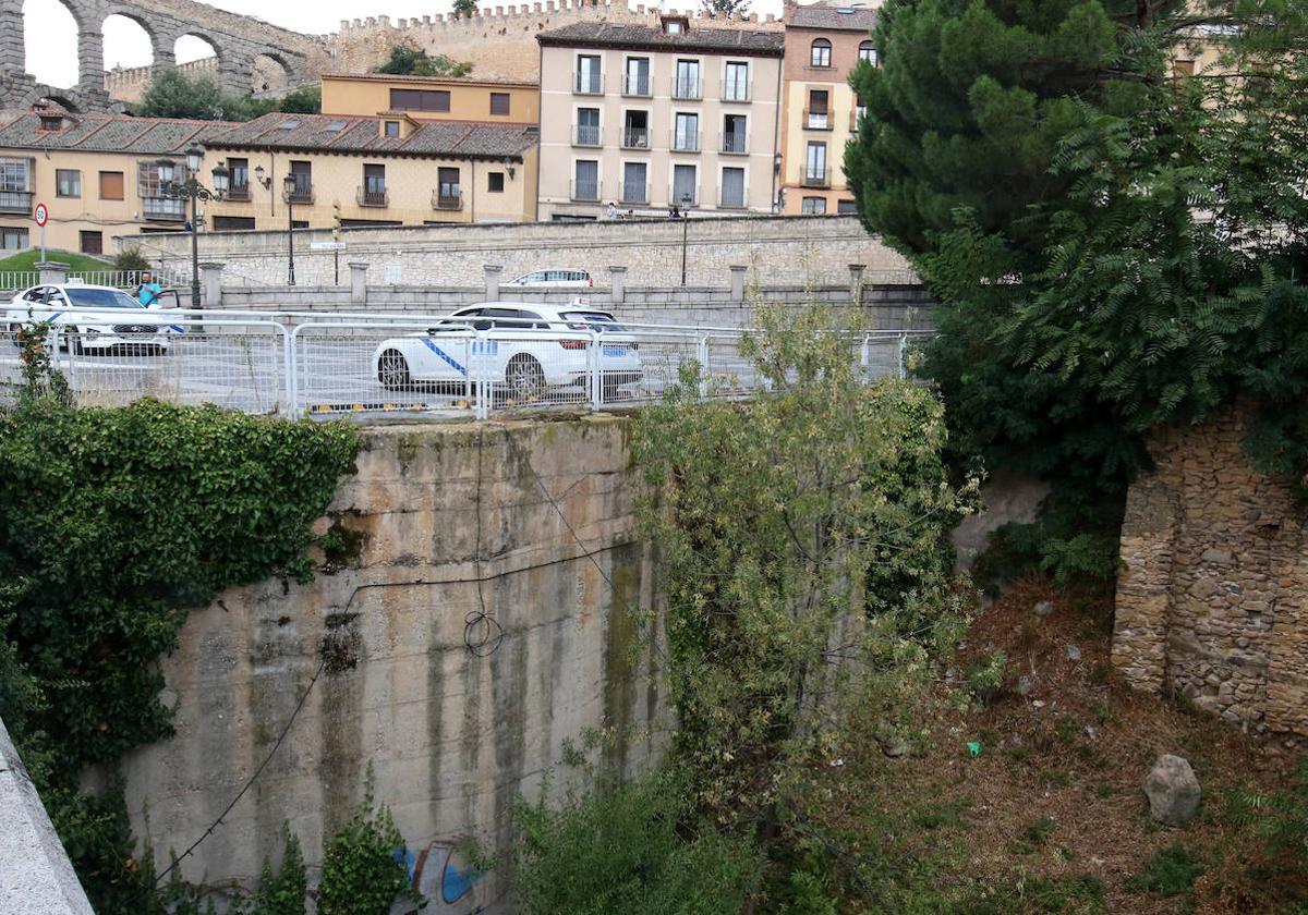 Espacio entre la plaza de Artillería y Gascos donde se que creará el centro de interpretación del Acueducto.