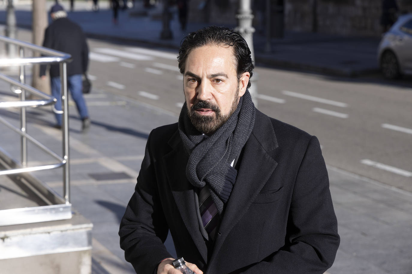 Germán Martín Giraldo accede a la sede de la Audiencia de Valladolid.