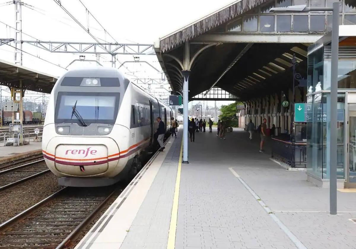 Estación de Renfe en Castilla y León.