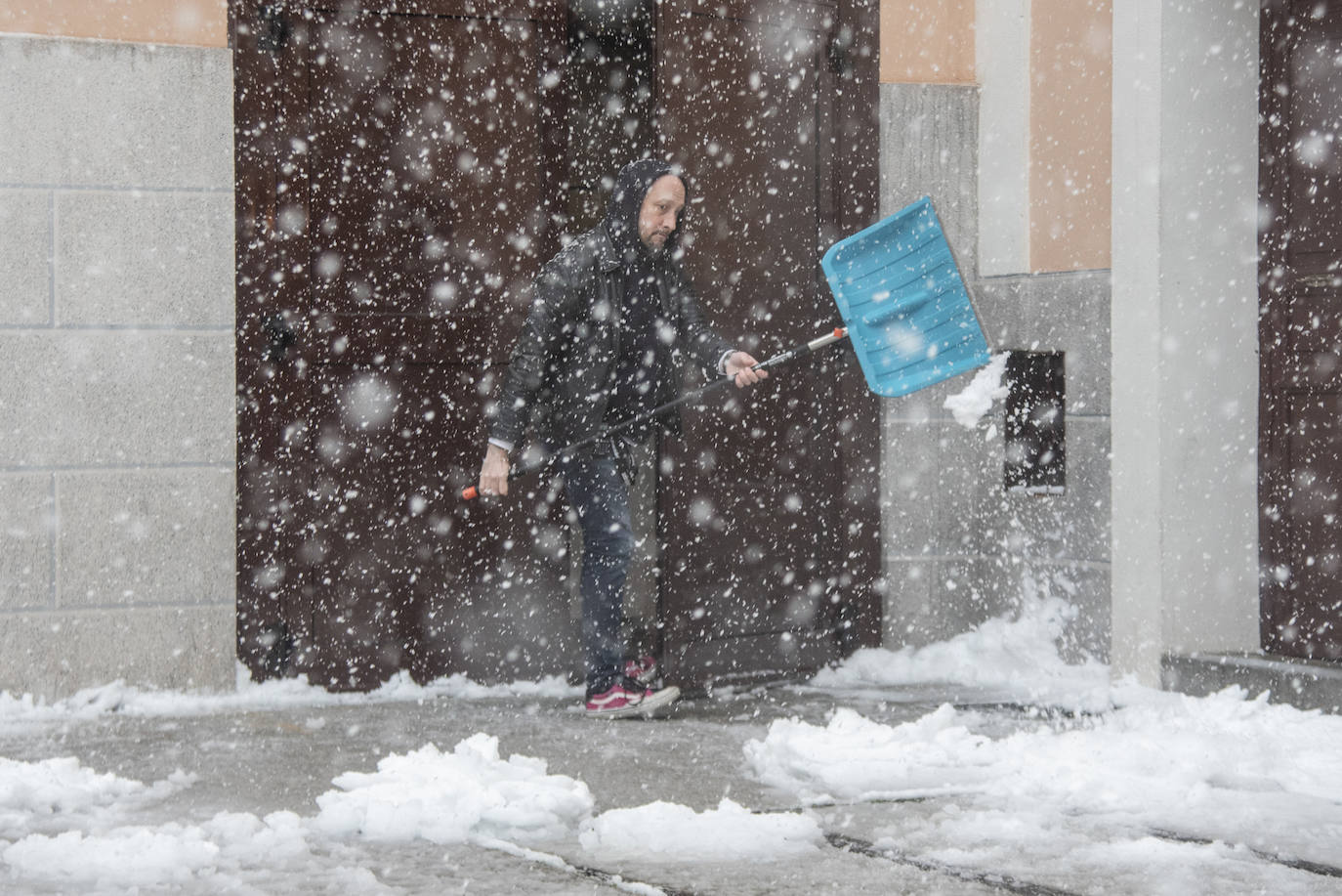 La nevada en Segovia capital, en imágenes