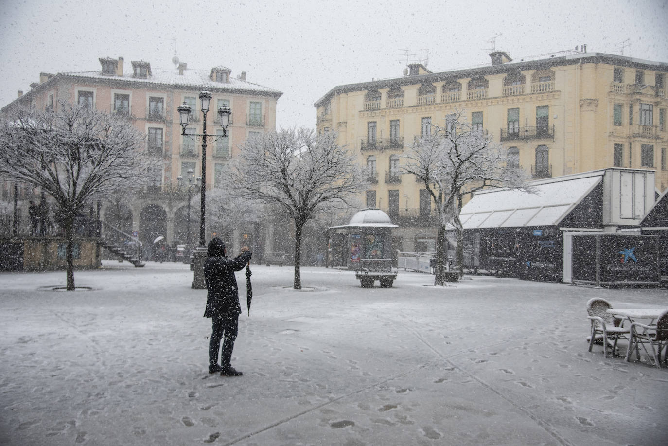 La nevada en Segovia capital, en imágenes