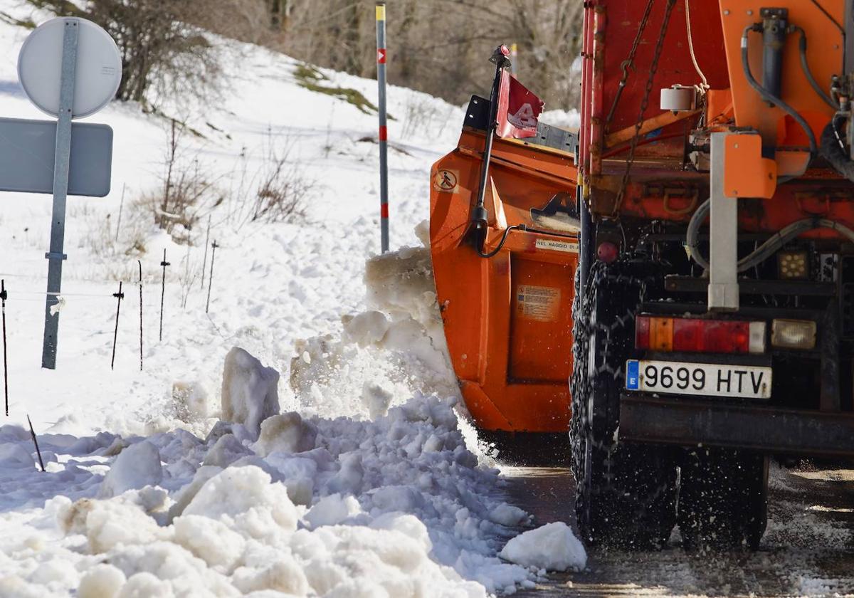 Nieve en León en días pasados