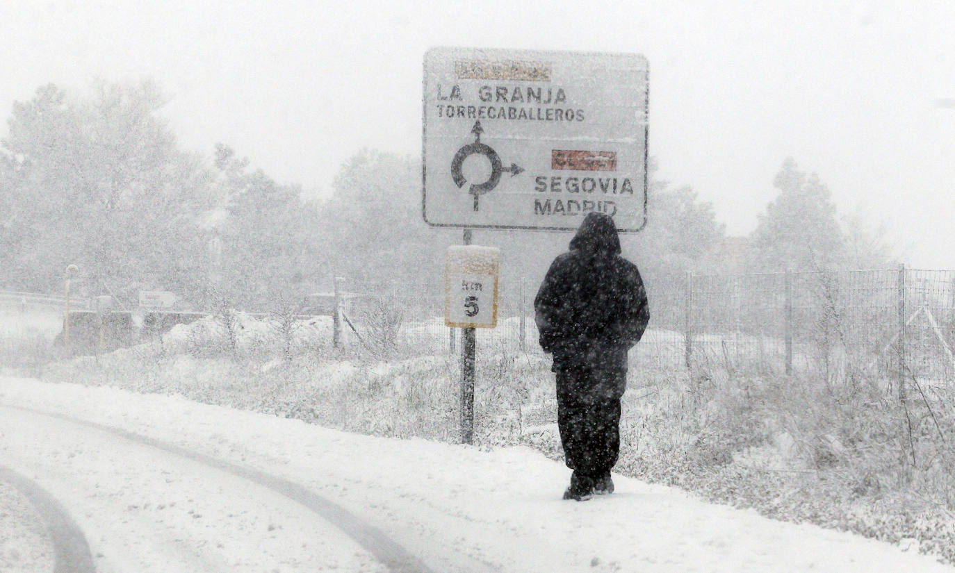 Fotografías de la nevada en Segovia capital