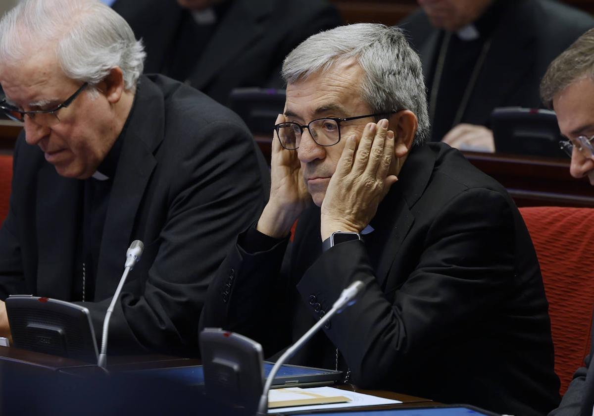 El arzobispo de Valladolid, Luis Argüello, durante la Asamblea Plenaria de los obispos de la Conferencia Episcopal Española.