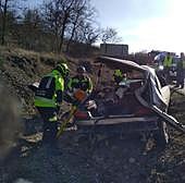 Herido grave en Monzón tras dar vueltas de campana el coche que conducía