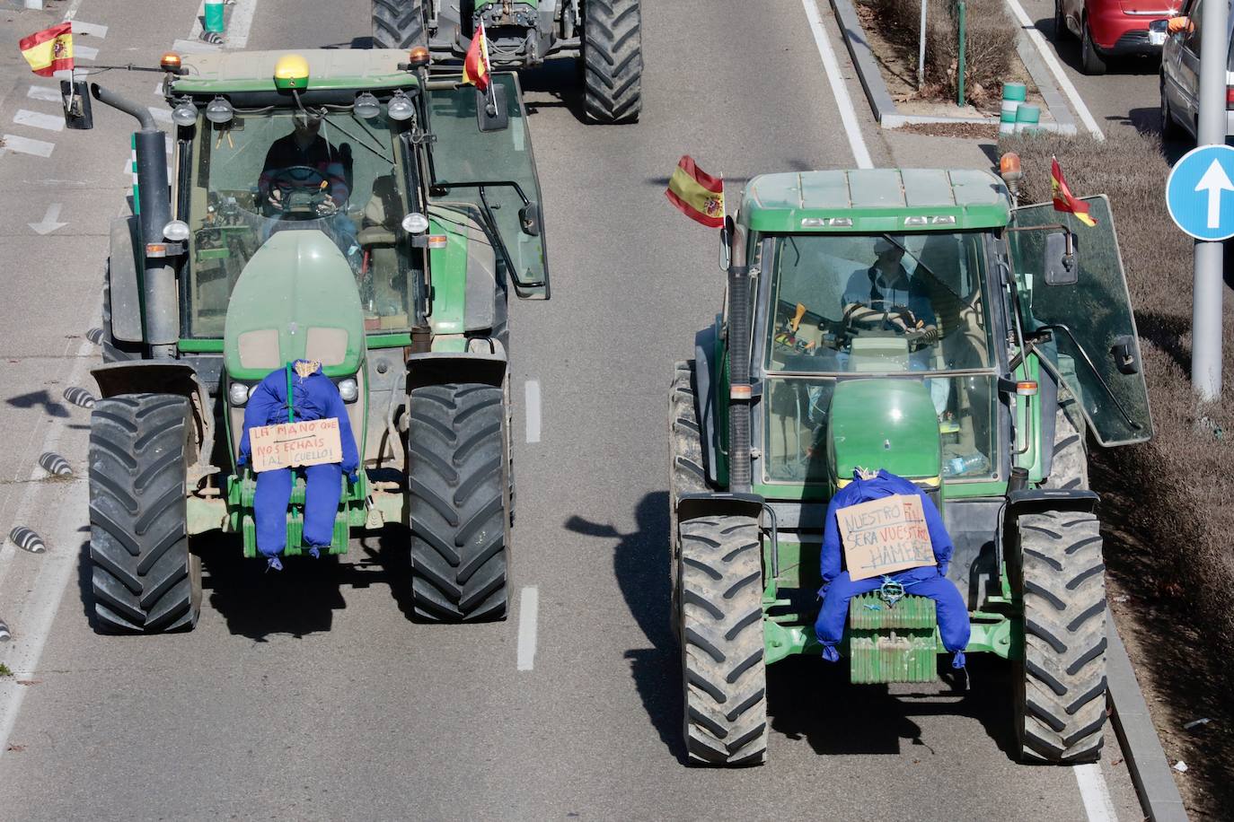 Concentración de tractores en una imagen de archivo.