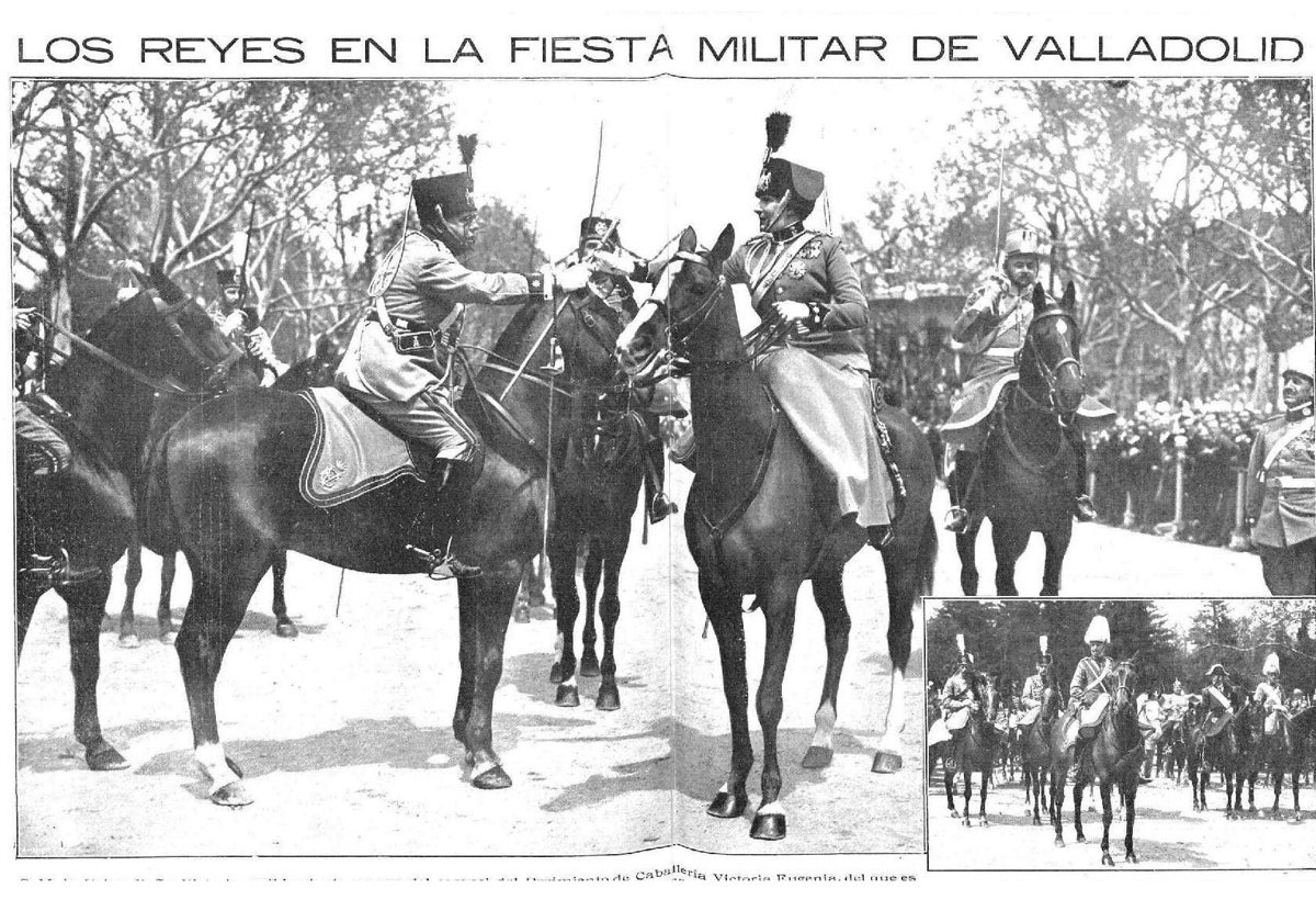 Así reflejó 'Mundo Gráfico' aquel acontecimiento militar en el paseo central del Campo Grande.