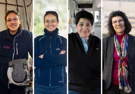 De izquierda a derecha, Lendy Díaz, Alba Temprana, Nuria Alonso y María Paz Calvo.