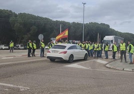 Protestas de agricultores en Traspinedo.