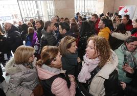 Conmemoración del 8M y lectura del manifiesto, este viernes en el Ayuntamiento de Palencia.