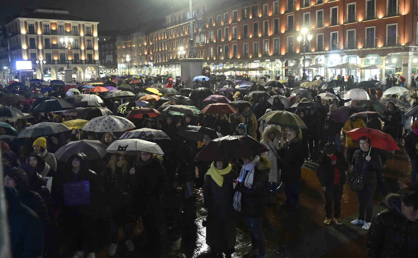 Las imágenes de la marcha feminista en Valladolid