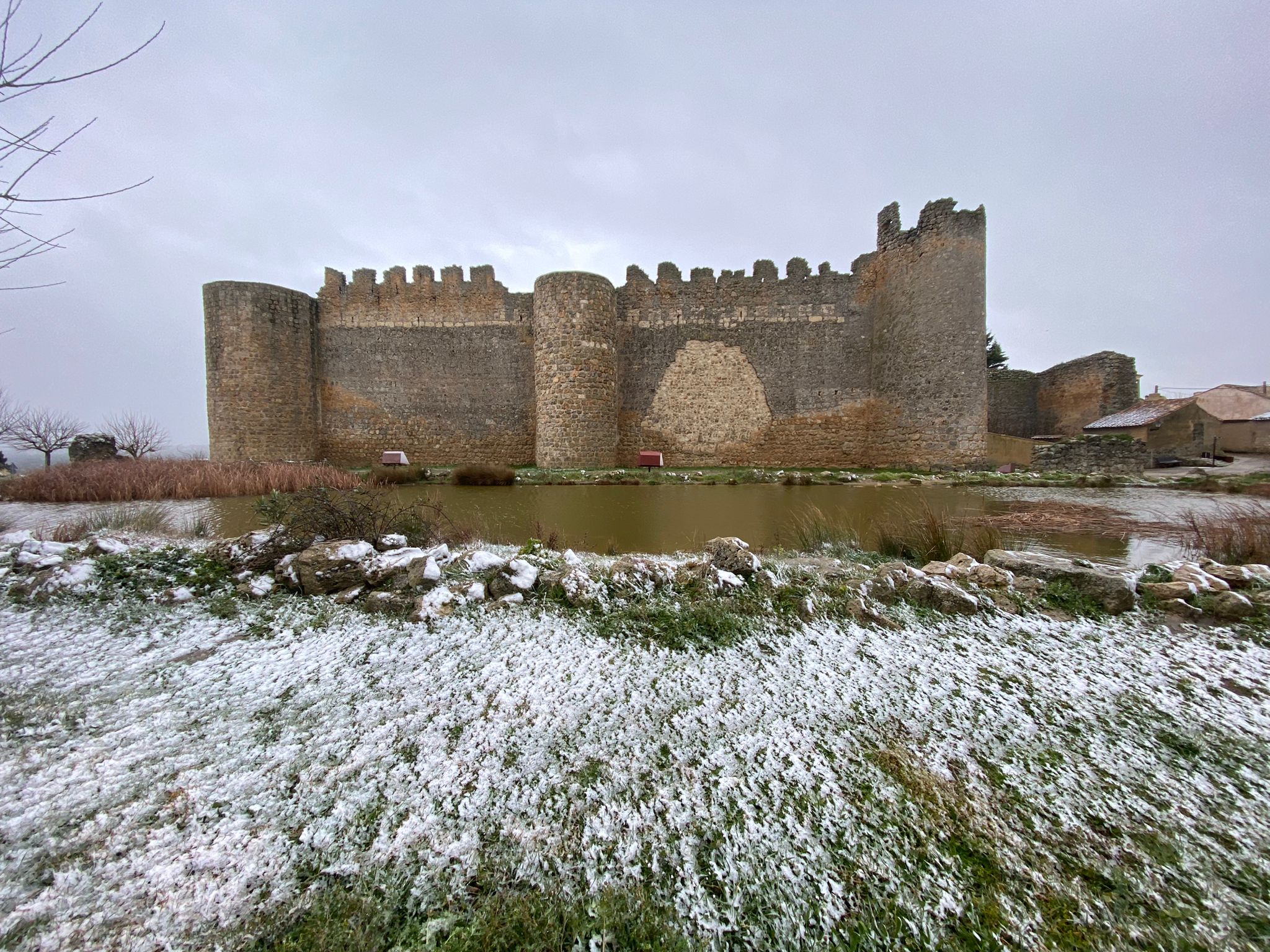 La provincia de Valladolid cubierta de nieve, en imágenes