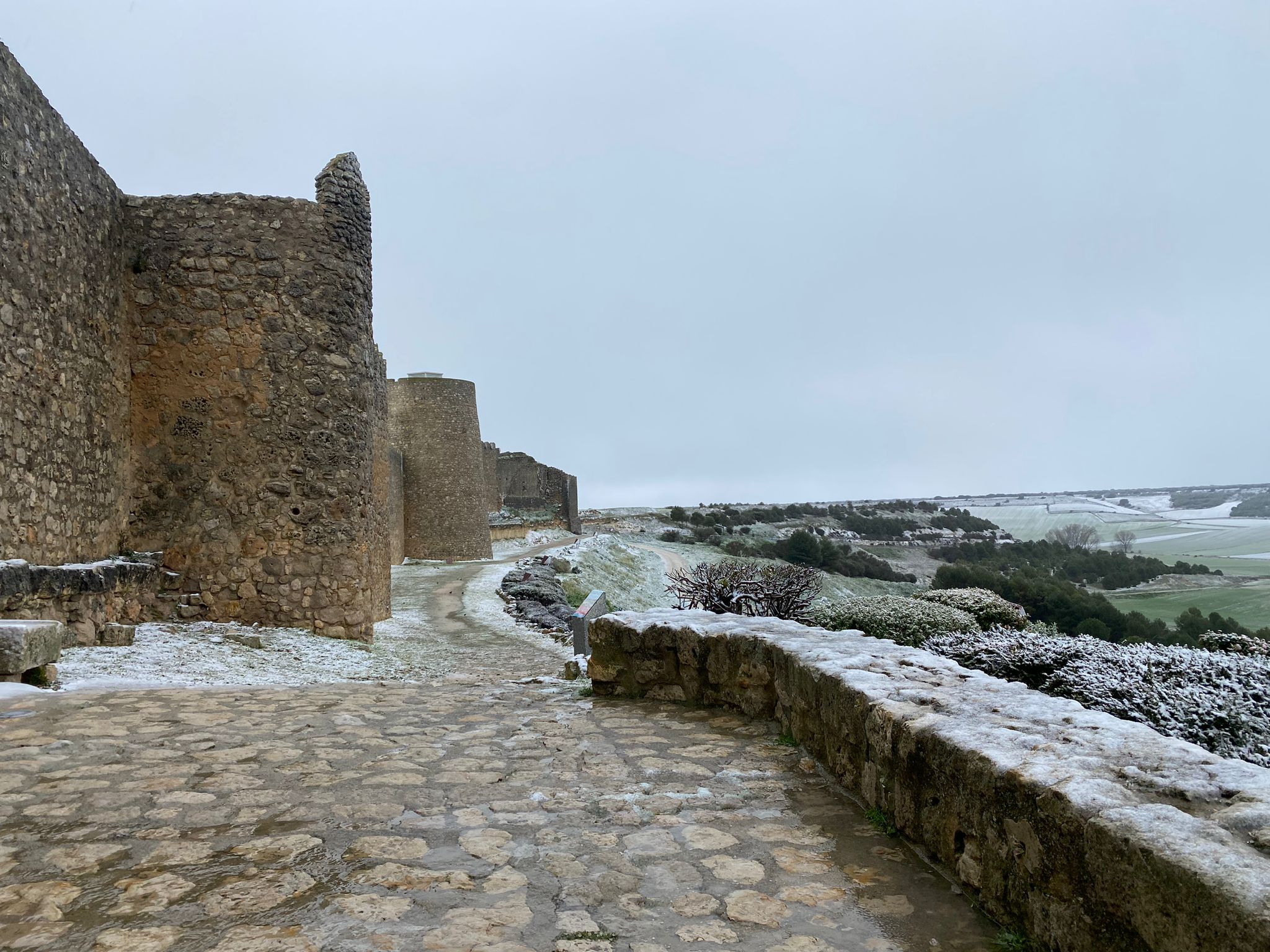 La provincia de Valladolid cubierta de nieve, en imágenes