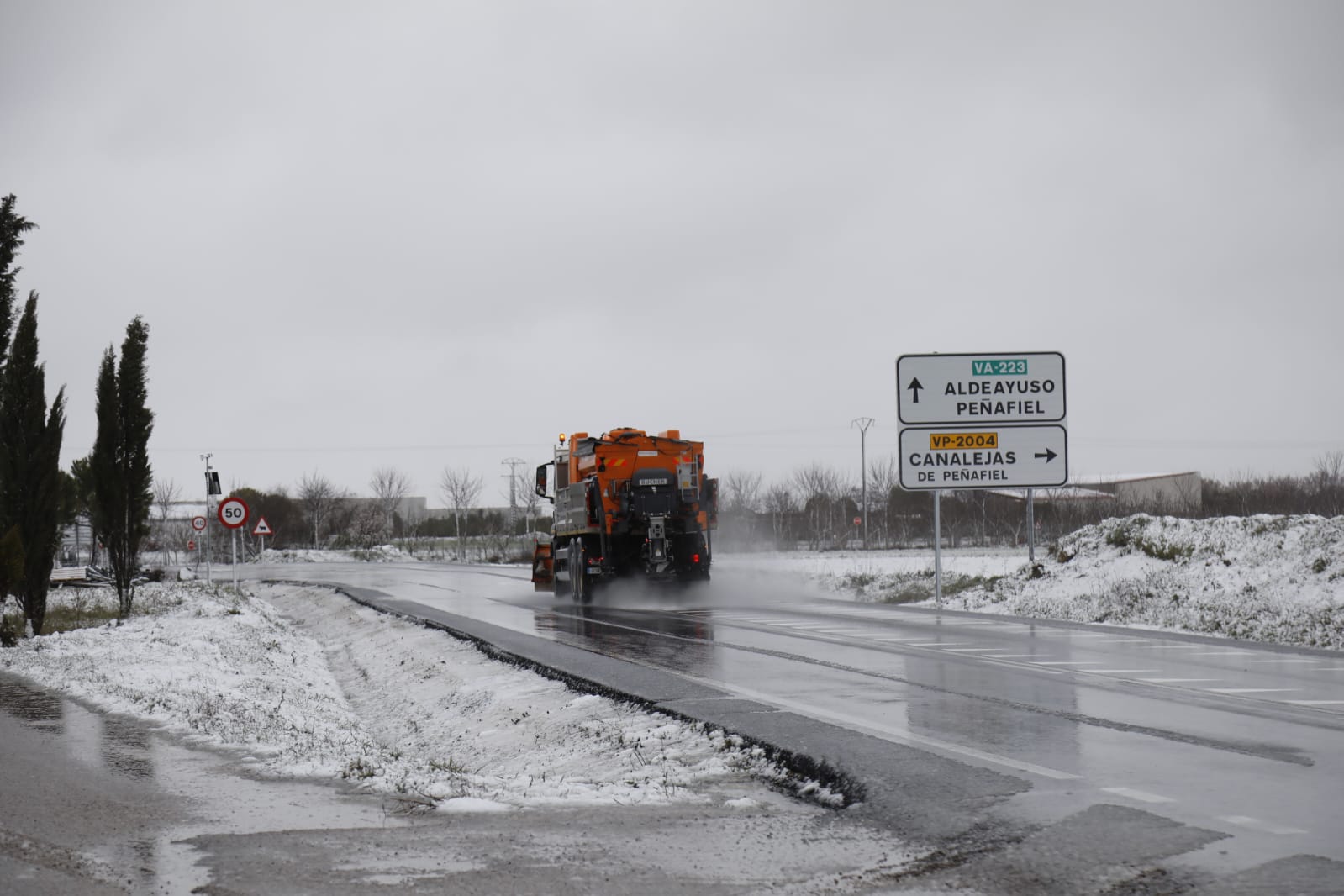 La provincia de Valladolid cubierta de nieve, en imágenes