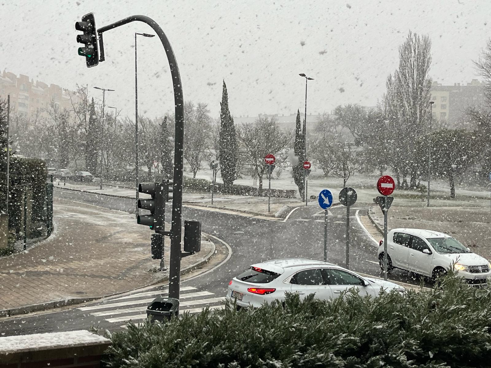 Las imágenes de Valladolid teñida de blanco por la nieve