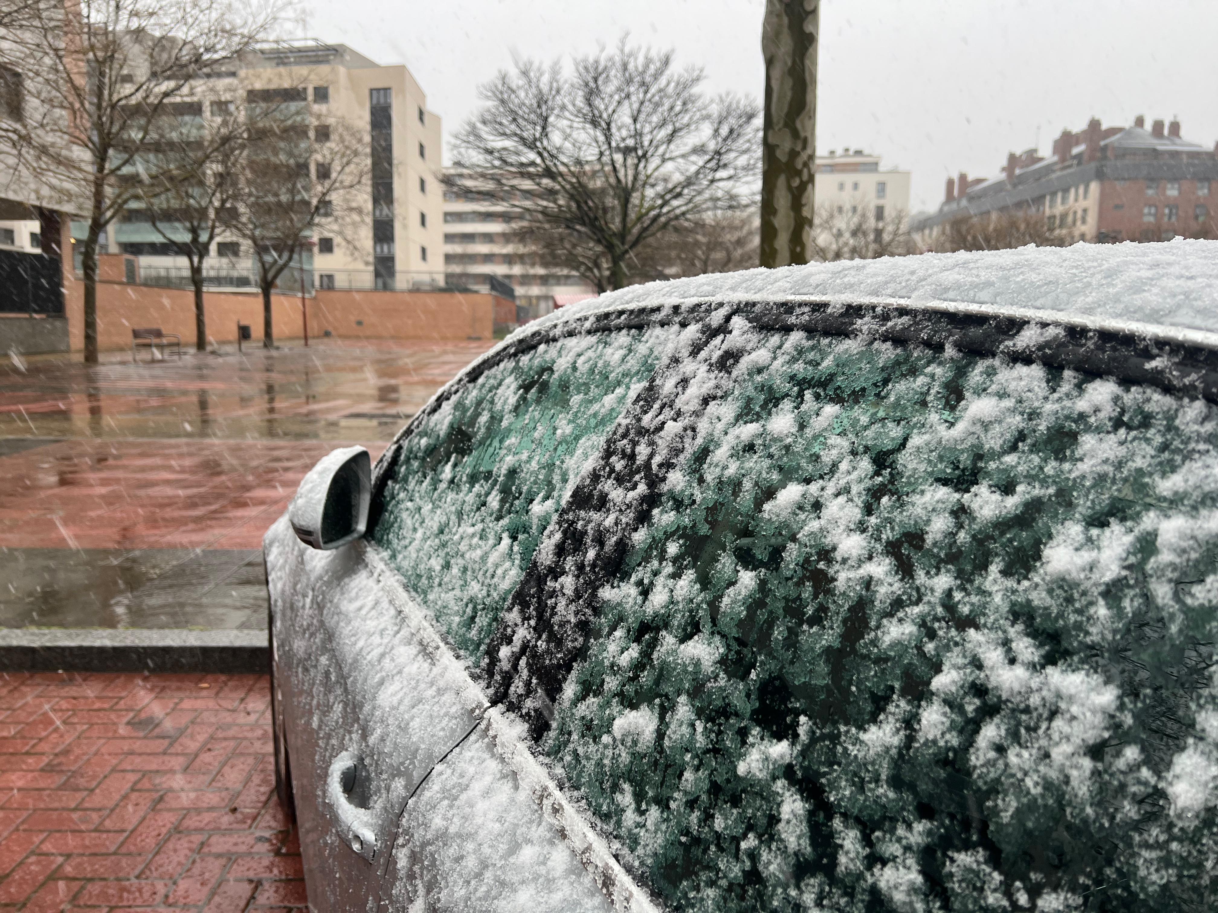 Las imágenes de Valladolid teñida de blanco por la nieve