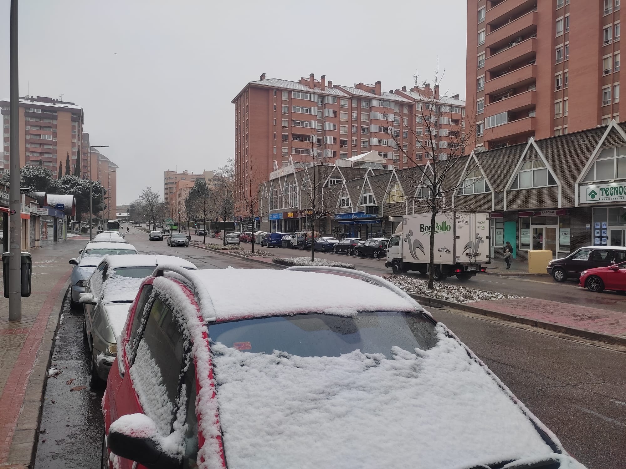 Las imágenes de Valladolid teñida de blanco por la nieve