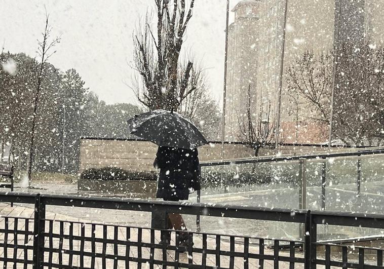 Temporal de nieve en Valladolid.