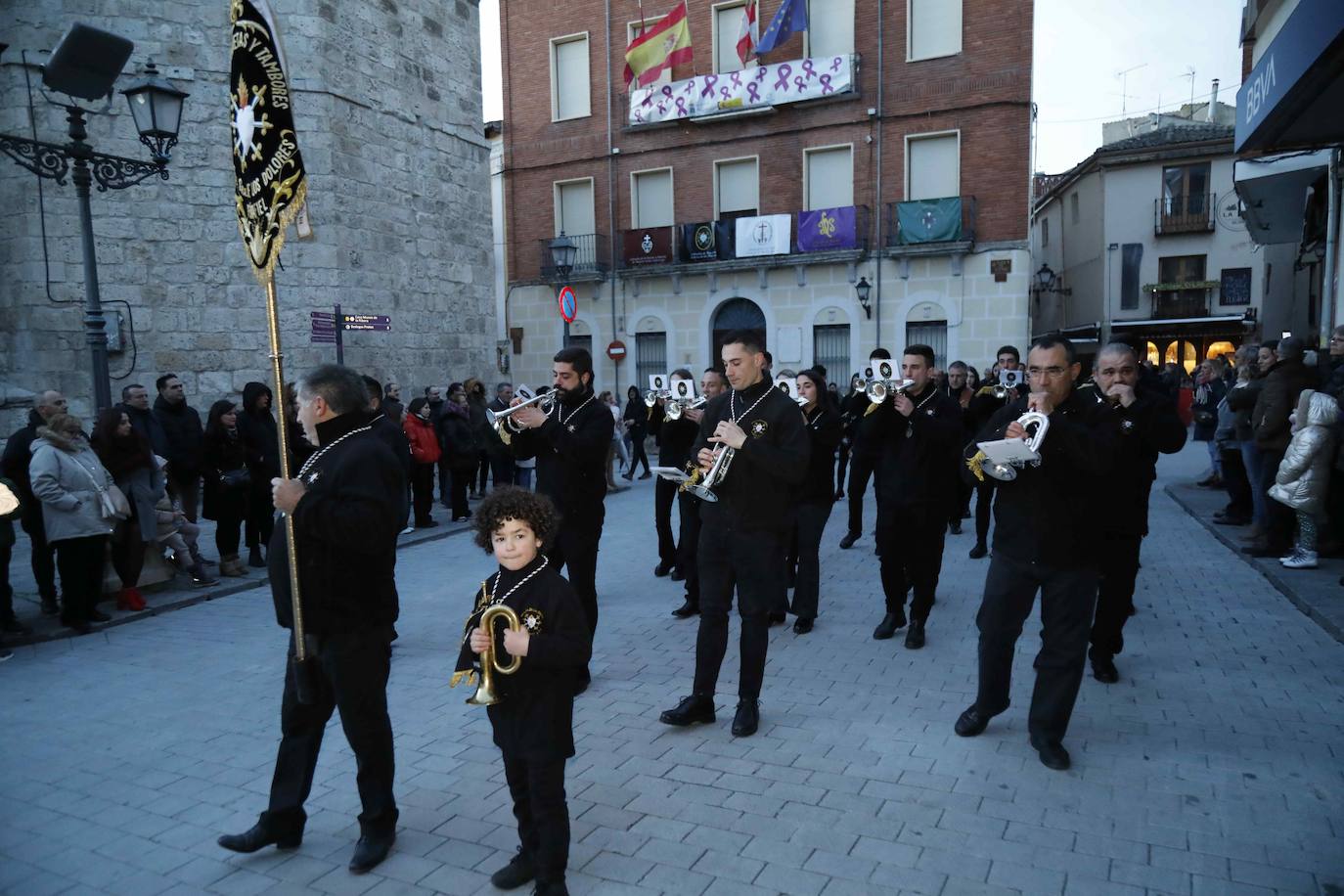 Pasacalles de bandas de Semana Santa en Peñafiel