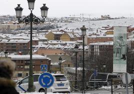 Segovia, cubierta por la nieve hace unos días.