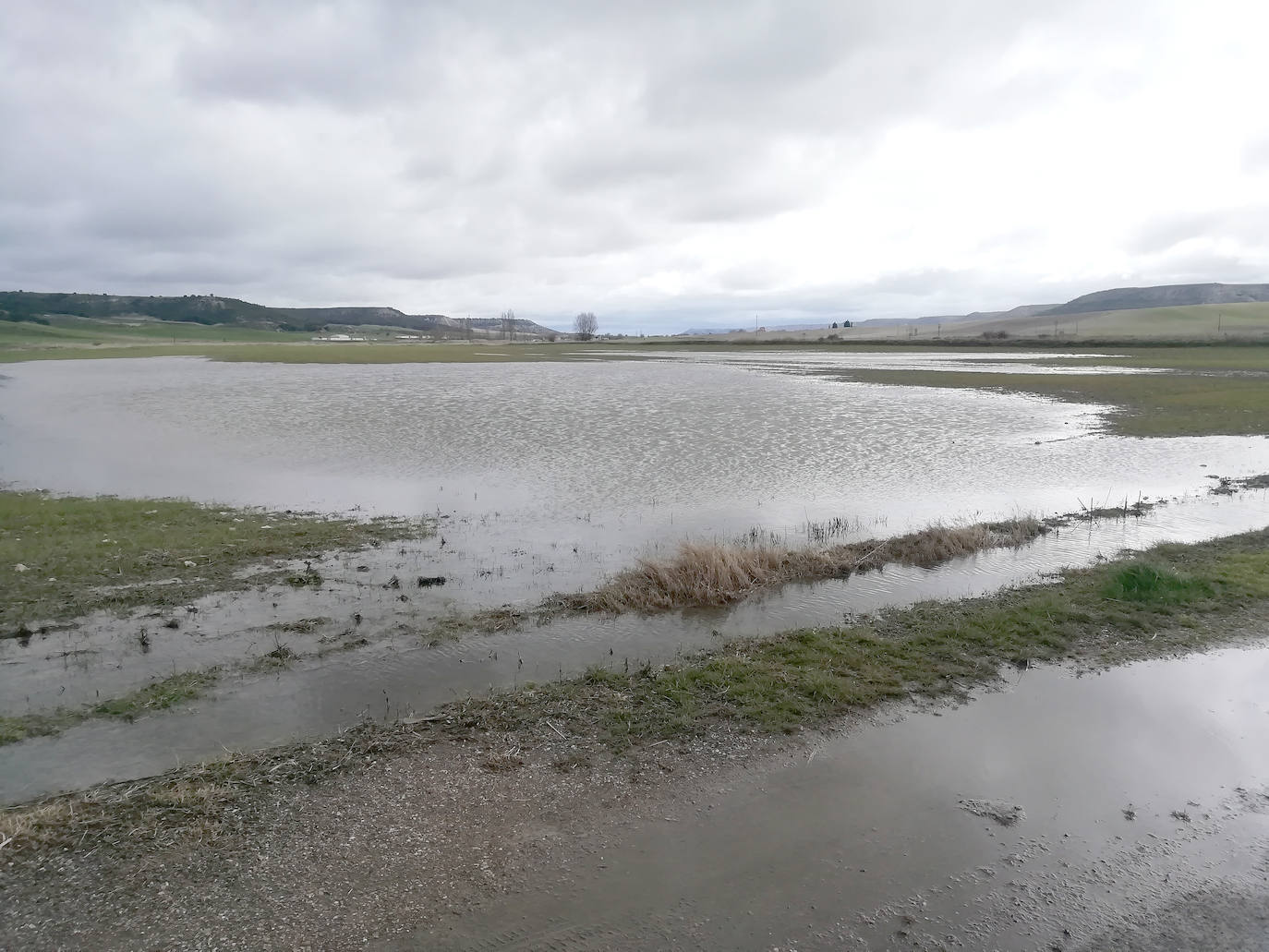 El río Esgueva a su paso por Villarmentero de Esgueva