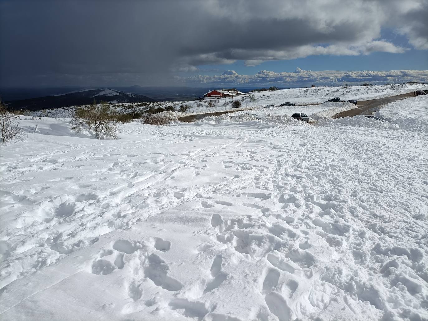 La nieve ha sido el gran atractivo turístico de Brañosera