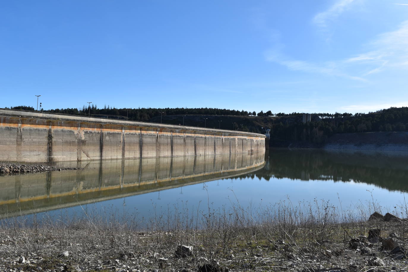 El embalse de Aguilar está al 56% de su capacidad