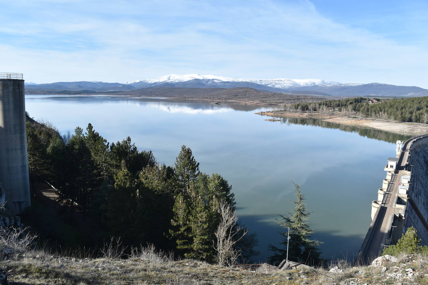 El embalse de Aguilar está al 56% de su capacidad
