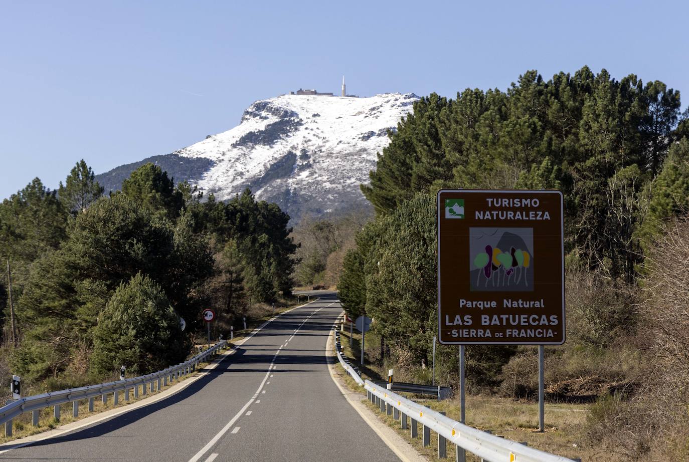 Nieve en la Peña de Francia
